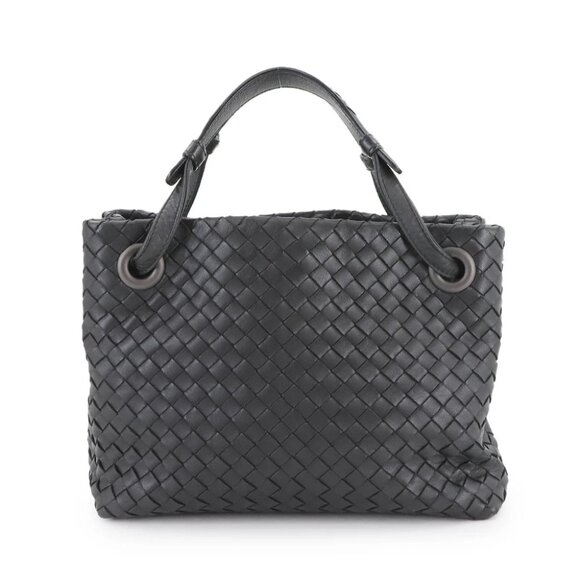 Bottega Veneta Handbags - BOTTEGA VENETA Intrecciato Small Garda Tote Bag Leather Black 90289475